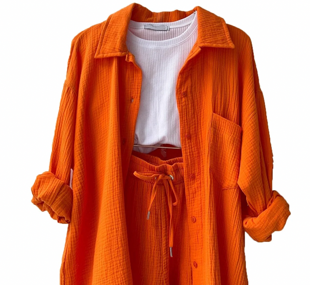 Bella Stride| Izzi™ - Women's Cotton Two-Piece Suit